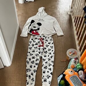Disney Mickey Mouse Red and White Fleece